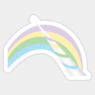 Abstract Unicorn Horn and Rainbow Sticker